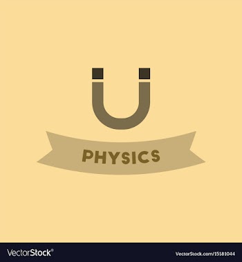 Flat icon on background physics lesson vector image