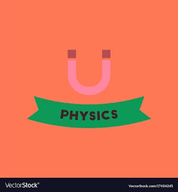 Flat icon on background physics lesson vector image