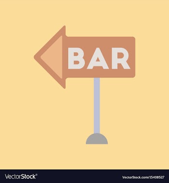 Flat icon on background poker bar sign vector image