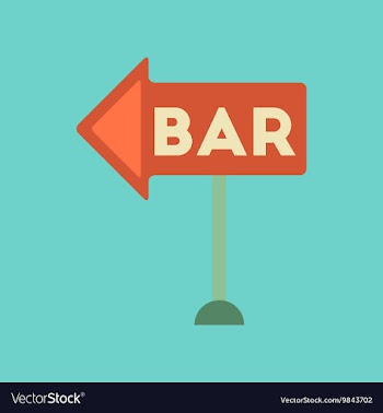 Flat icon on background poker bar sign vector image