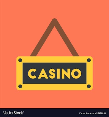 Flat icon on background poker casino sign vector image