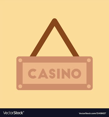 Flat icon on background poker casino sign vector image