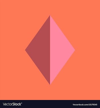 Flat icon on background poker diamonds suit vector image