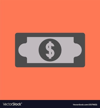 Flat icon on background poker dollar money vector image