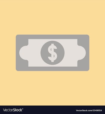 Flat icon on background poker dollar money vector image