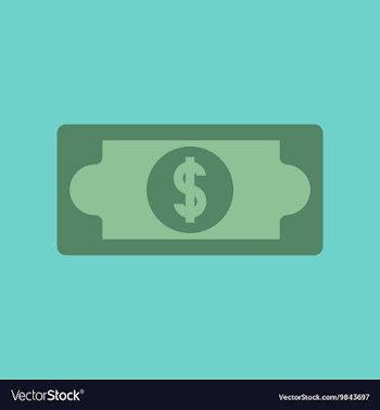 Flat icon on background poker dollar money vector image