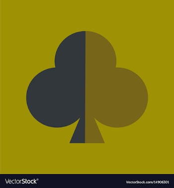 Flat icon on background poker playing card vector image