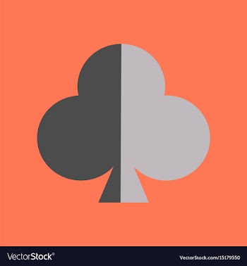 Flat icon on background poker playing card vector image