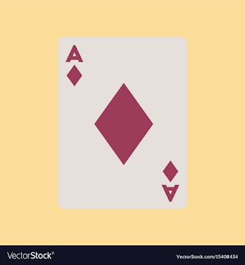Flat icon on background poker playing card vector image