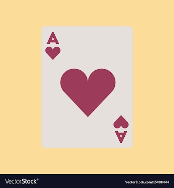 Flat icon on background poker playing card vector image
