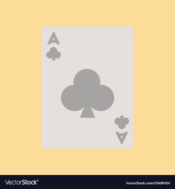 Flat icon on background poker playing card vector image