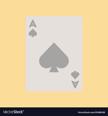 Flat icon on background poker playing card vector image