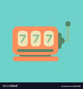 Flat icon on background poker slot machine vector image