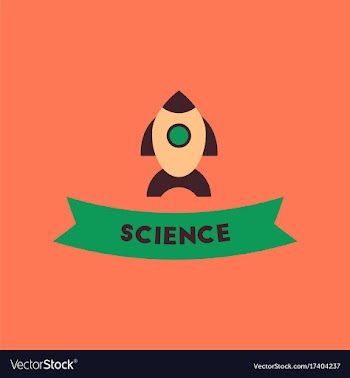 Flat icon on background rocket science vector image