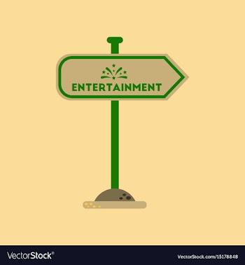 Flat icon on background sign entertainment vector image