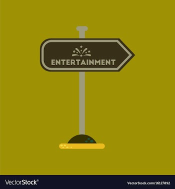 Flat icon on background sign entertainment vector image