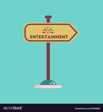 Flat icon on background sign entertainment vector image
