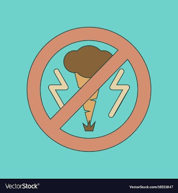 Flat icon on background tornado vector image