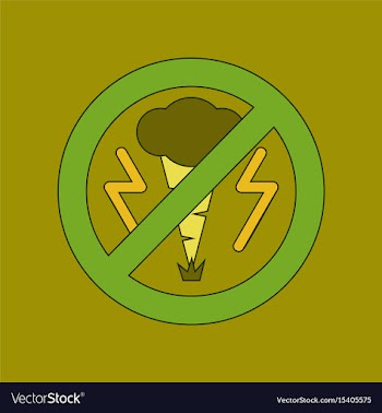 Flat icon on background tornado vector image