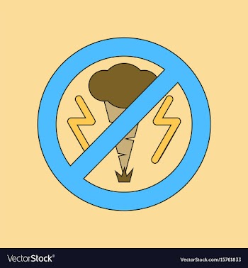Flat icon on background tornado vector image