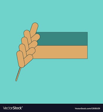 Flat icon on background ukrainian flag vector image