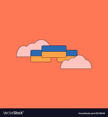 Flat icon on background ukrainian flag vector image