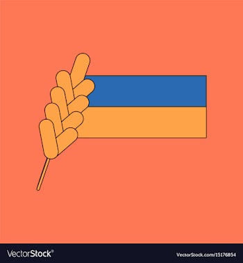 Flat icon on background ukrainian flag vector image