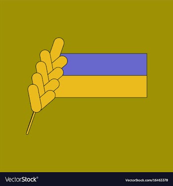 Flat icon on background ukrainian flag vector image