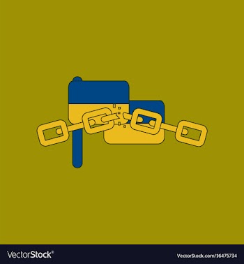 Flat icon on background ukrainian flag vector image