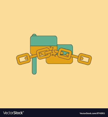 Flat icon on background Ukrainian flag vector image
