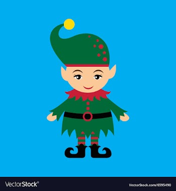 Flat icon on blue background christmas gnome vector image