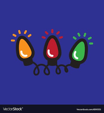 Flat icon on blue background garland flashlights vector image