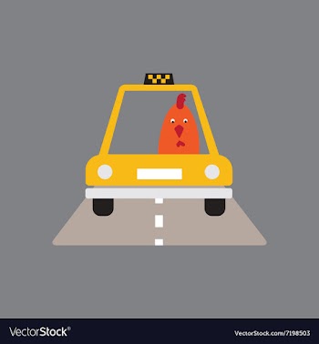 Flat icon on gray background cock cartoon vector image