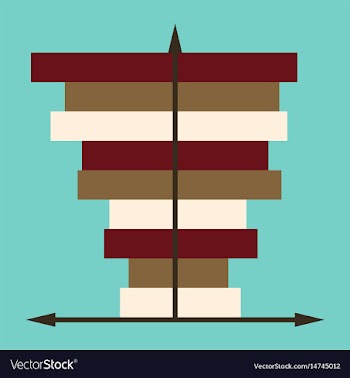 Flat icon on stylish background 3d chart vector image