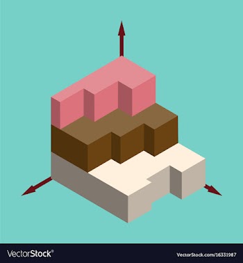 Flat icon on stylish background 3d chart vector image