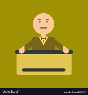Flat icon on stylish background a poker man player vector image
