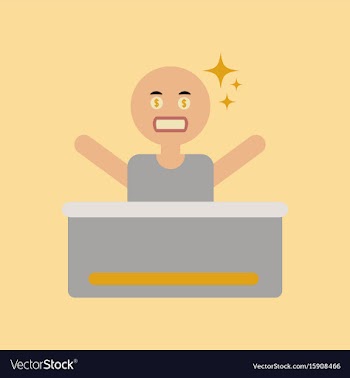 Flat icon on stylish background a poker man player vector image
