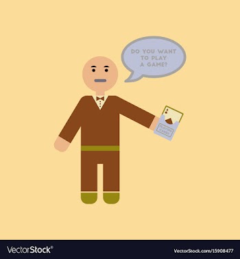 Flat icon on stylish background a poker man player vector image