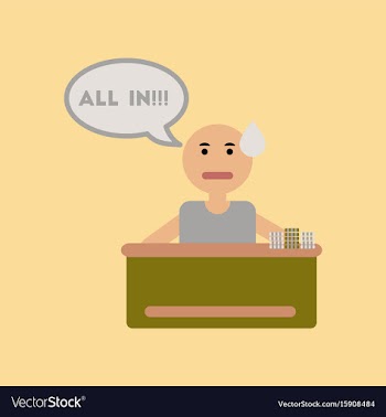 Flat icon on stylish background a poker man player vector image