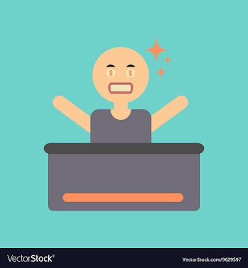 Flat icon on stylish background a poker man player vector image