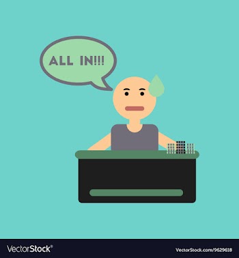 Flat icon on stylish background a poker man player vector image