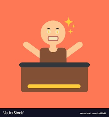 Flat icon on stylish background a poker man player vector image