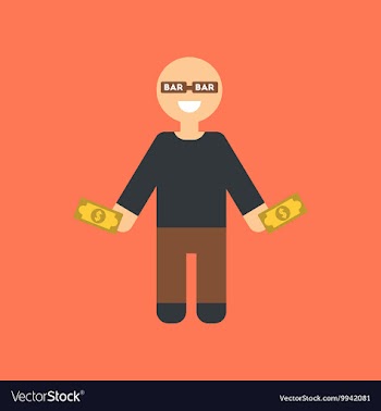 Flat icon on stylish background a poker man player vector image