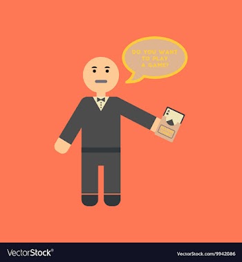 Flat icon on stylish background a poker man player vector image