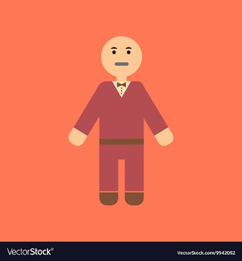 Flat icon on stylish background a poker man player vector image