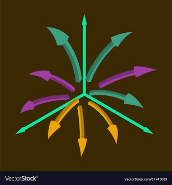 Flat icon on stylish background arrow chart vector image