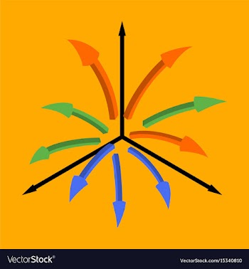 Flat icon on stylish background arrow chart vector image
