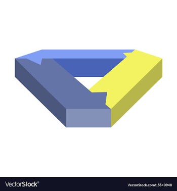 Flat icon on stylish background arrows vector image