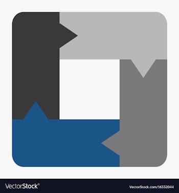 Flat icon on stylish background arrows vector image