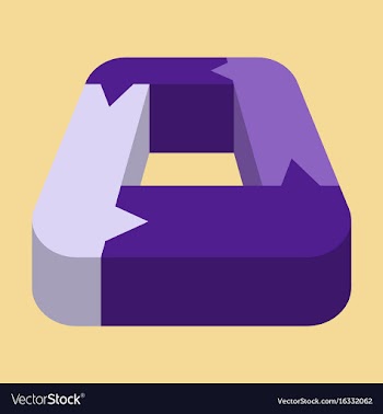 Flat icon on stylish background arrows vector image